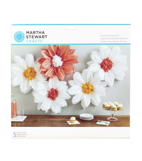 Martha Stewart Tissue Paper Pom Pom Kit Daisy Lightnull Crafts