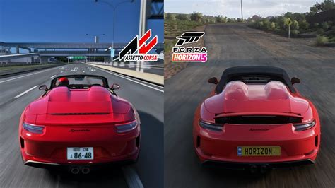 Forza Horizon Vs Assetto Corsa Porsche Speedster Youtube