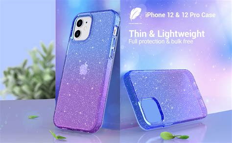 Ulak Compatible With Iphone 12 Case Clear Glitter Iphone
