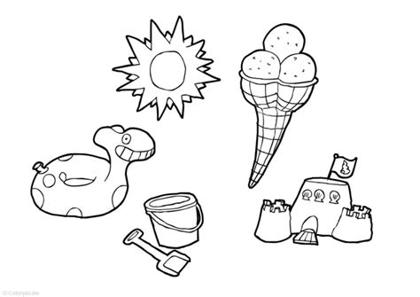 Dibujo para colorear verano - Dibujos Para Imprimir Gratis - Img 19871