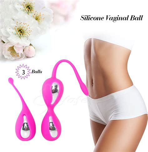 100 Medical Silicone Metal Kegel Ball Vaginal Beads Sex Toys Vaginal Ball Tighten