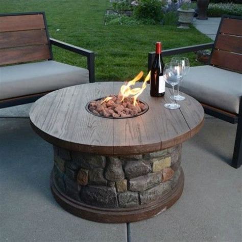 When looking for a backyard fire pit, consider what a gas firepit is dependable and turns on easily. Gas Fire Pit Heater Patio Deck Pool Table Stone Outdoor ...