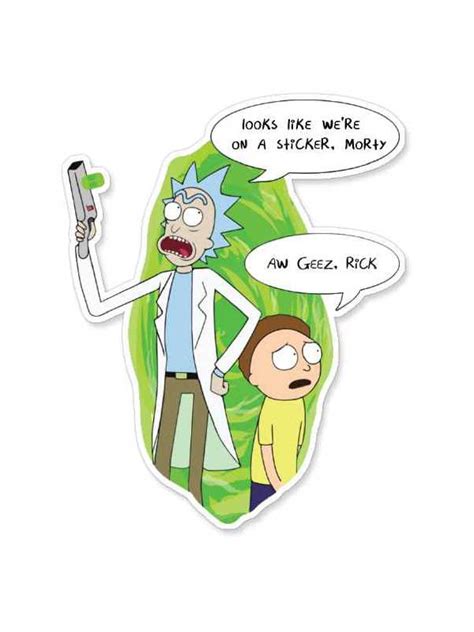 Rick And Morty Portal Official Rick And Morty Stickers Redwolf