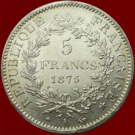 France 5 Francs 1875 A Hercule Argent Catawiki