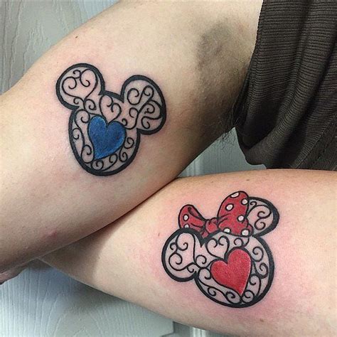 80 Disney Couple Tattoos That Prove Fairy Tales Are Real Mickey
