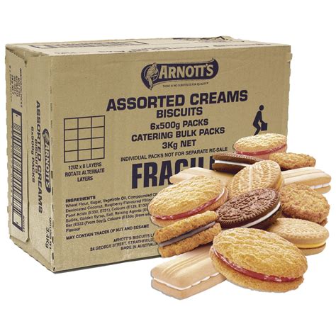 Arnotts Cream Assorted Biscuits 3kg Impact