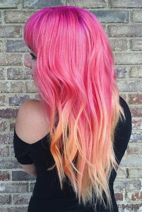 Here Is Why You Will Fall In Love With A Sunset Hair Color ★ Peach Hair