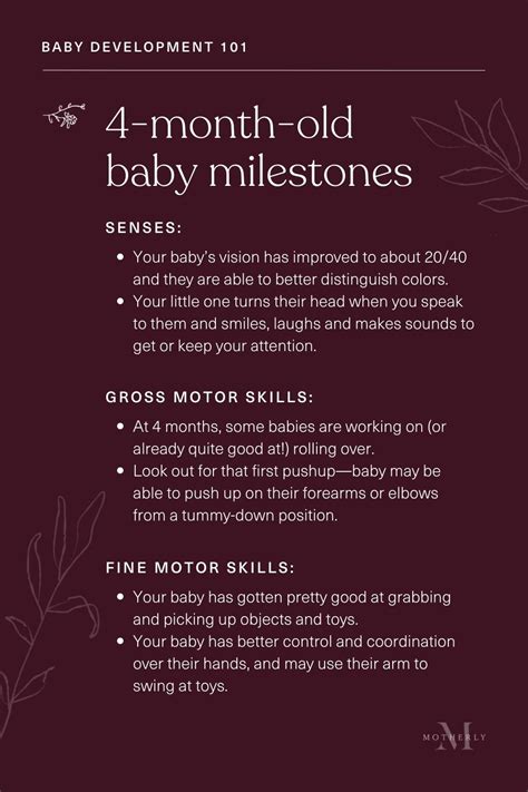 Guide To 4 Month Milestones For Baby Motherly