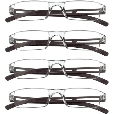 4 Pairs Reading Glasses Blue Light Blocking Glasses Computer Reading