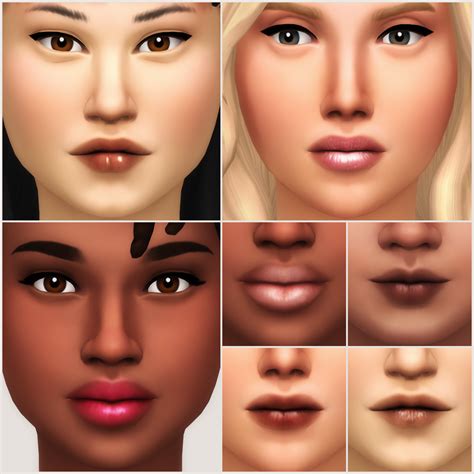 Lipstick Collection 2t4 The Sims 4 Create A Sim Curseforge