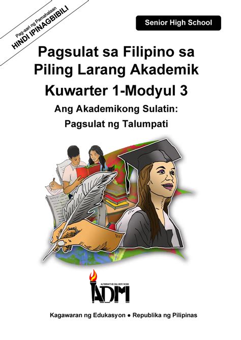 Filipino Sa Piling Larangan Akademik Module Pdf Grade 12 Quarter 2