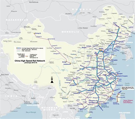 Train à Grande Vitesse Chinois Et Le Réseau Ferroviaire