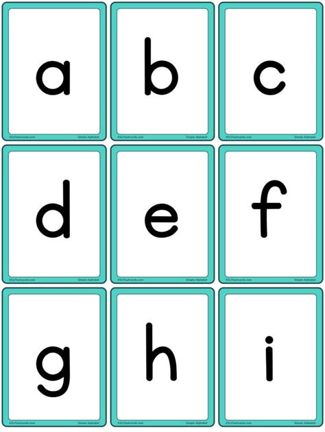 Cursive Alphabet Esl Flashcards