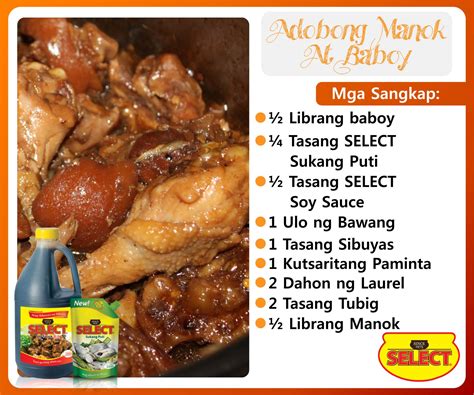 Select Sarap Adobong Manok At Baboy Paraan Ng Pagluluto