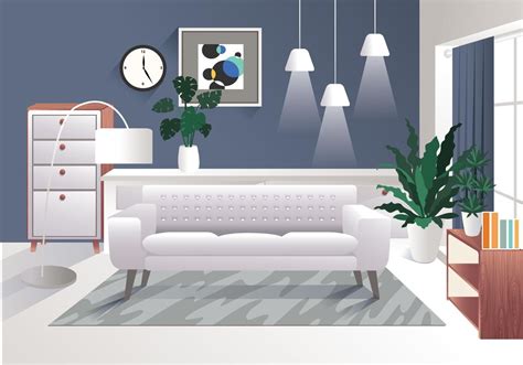 Realistic Interior Design Elements Vol 3 Vector In 2021 Interior