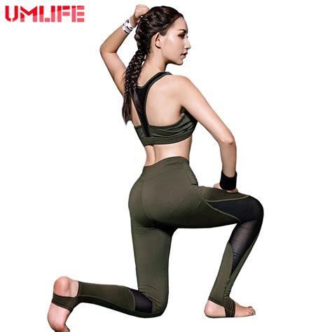 Aliexpress Com Buy UMLIFE Pieces Yoga Suit Sports Suits Yoga Bra Yoga Leggings Yoga Set