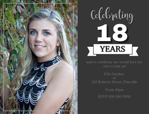 18th Birthday Party Event Template Postermywall