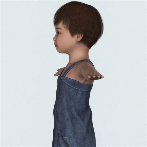Child Baby Girl 3d Character By 3darcmall 3docean