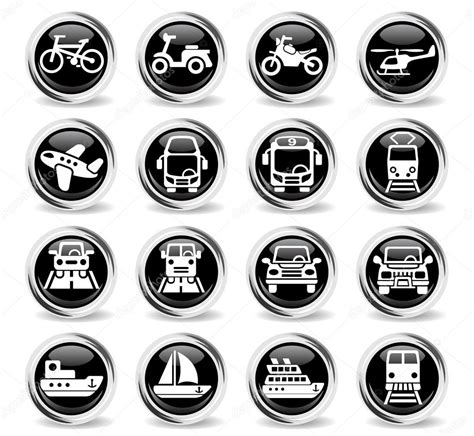 Transport Icon Set — Stock Vector © Ayax55 108810702