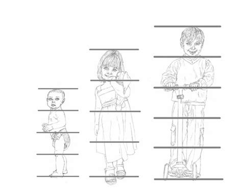 Child Proportions To Make For Easy Children Drawings Lets Draw Today