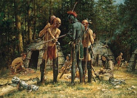Algonquin Indians Of 1700s Clothing Native American History Native