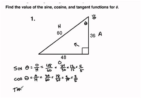 The length of the hypotenuse, line segment gh, in triangle gjh measures 6 cm. Right Triangle Trigonometry Holt Algebra 2 Ch13-1B P1 ...