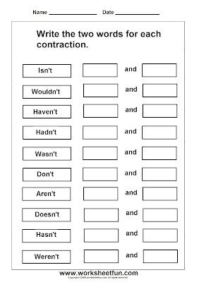 worksheetfun  printable worksheets homeschool grammar word