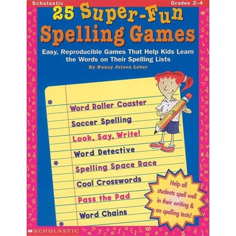 25 Super Fun Spelling Games Easy Reproducible Games That Help Kids
