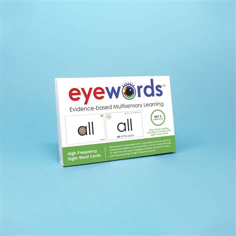 Multisensory Sight Word Cards Set 2 Words 51 100 Eyewords