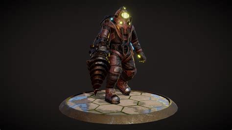 Big Daddy Bioshock 2 Subject Delta Buy Royalty Free 3d Model By