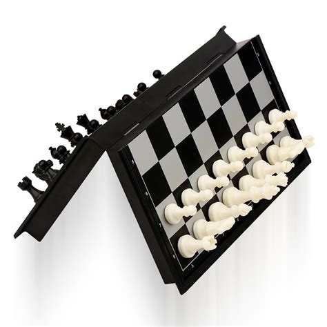Okidstem Magnetic Travel Chess Set With Folding Chess Board Educational