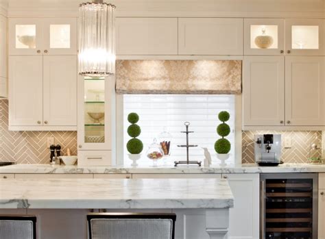Considered to be the brand's whitest white, this one achieves a crisp look thanks to the fact that there are no visible undertones. Gray Herringbone Backsplash - Contemporary - kitchen ...