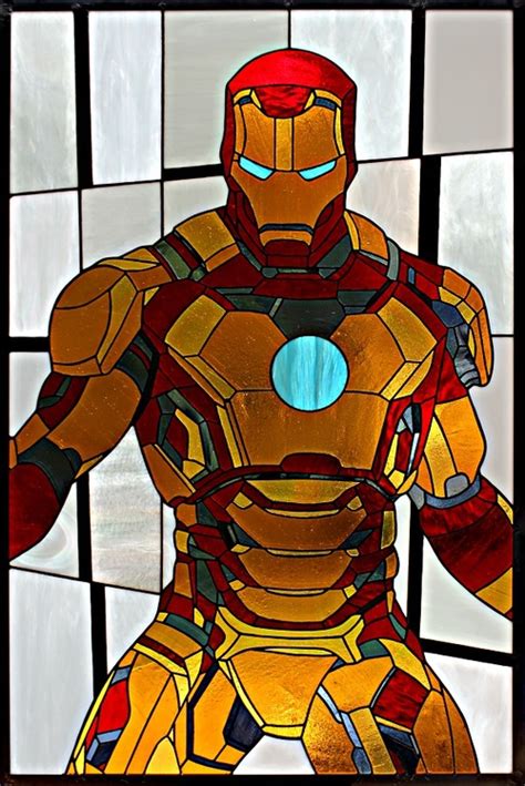 Fandomfriday Iron Man Stained Glass