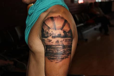 Nice Sunset Arm Tattoo Tattoomagz Com Tattoo Designs Ink Works