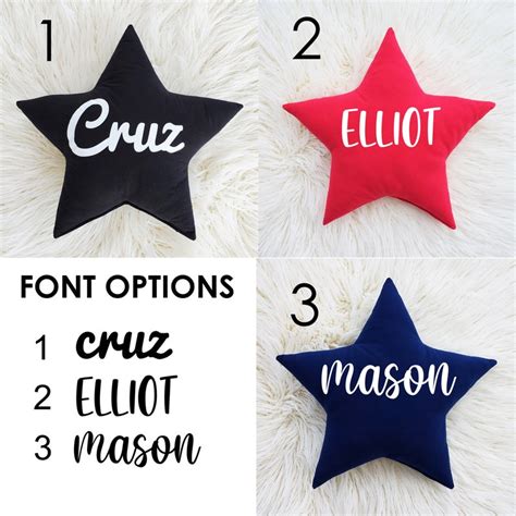 Personalized Star Pillow Personalized Baby Pillow Custom Etsy