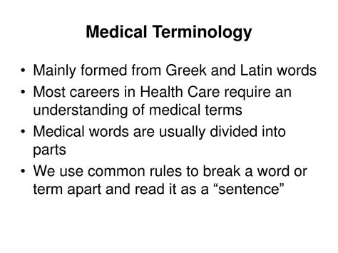 Define Presentation Medical Terminology