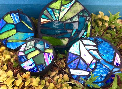 Stained Glass Suncatcher Suncatcher Garden Sculpture Garden Etsy