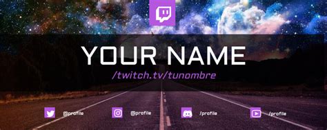 Twitch Profile Banner Template
