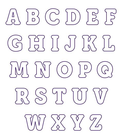Free Printable Alphabet Templates For Applique
