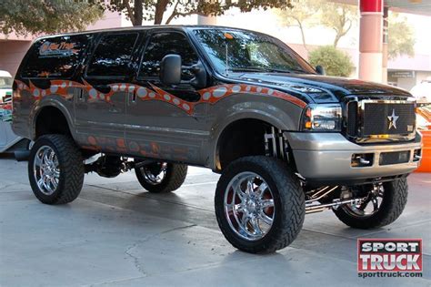 2004 Ford Excursion At Sema Show 2009 Ford Excursion Big Trucks Suv 4x4