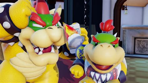 Super Mario Vs Bowser With Peach And Bowser Jr Youtube