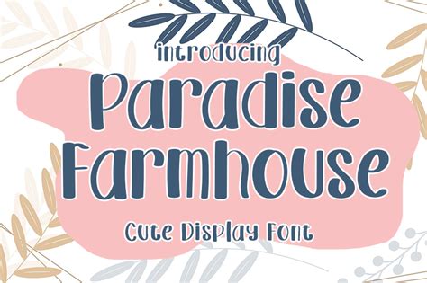 Paradise Farmhouse Font
