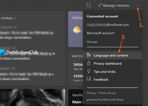 How To Change News And Interests Feed Language In Windows 1110