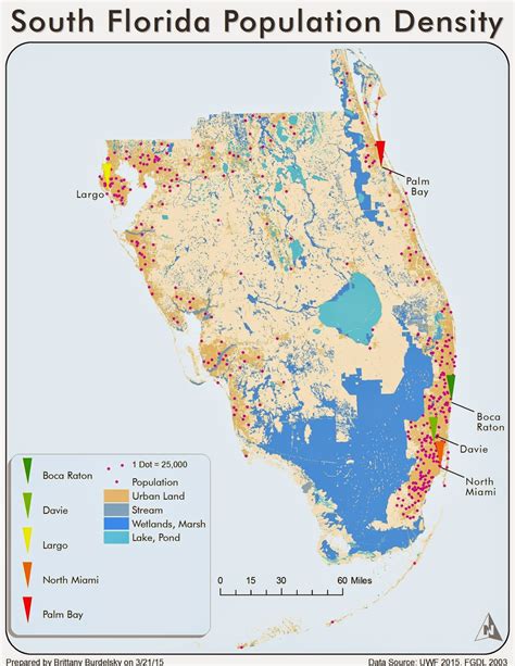 Population Density Map Of Florida Map