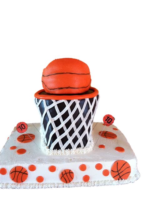 Whipped Cream And Fondant Basketball Cake Basketball Cake Party Cakes Cake