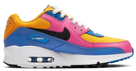 Nike Air Max 90 Leather Multi Color Gs Cd6864 700