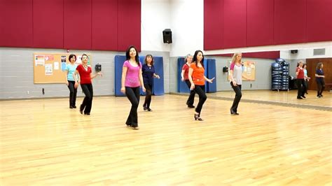 Doing The Walk Line Dance Dance And Teach In English And 中文 Youtube