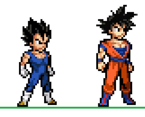 Goku (super saiyan blue) goku (super saiyan god) goku (super saiyan) gotenks. New Goku and Vegeta Sprites by ZenUchiha on DeviantArt ...