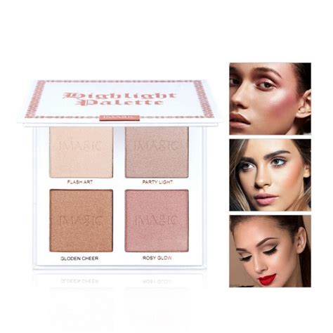 Highlighter Shimmer Powder Palette Face Contouring Makeup Highlight