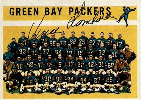 Vince Lombardi Autograph Any Lombardi Football Card Your Etsy